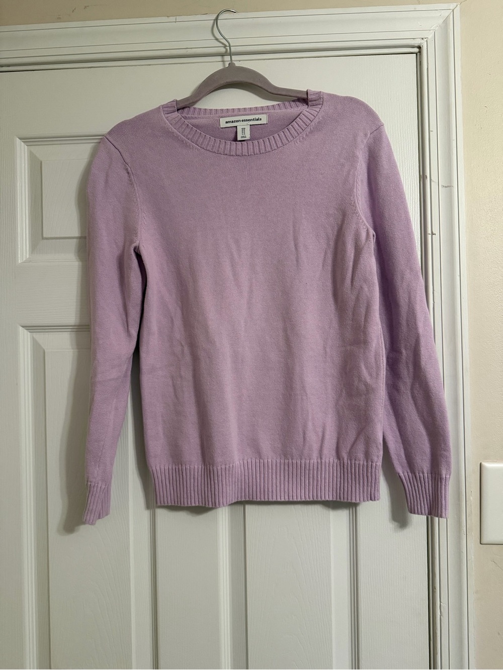 Amazon Essentials Lilac Crewneck Sweater - Light Purple